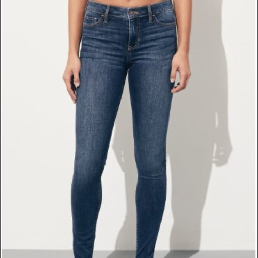 hollister mid rise super skinny jeans
